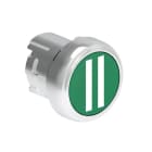 LOVATO ELECTRIC - Bouton poussoir affleurant a impulsion serie platinum metal Ø22mm vert "II"