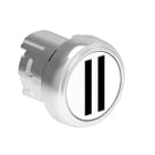 LOVATO ELECTRIC - Bouton poussoir affleurant a impulsion serie platinum metal Ø22mm blanc "II"