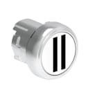 LOVATO ELECTRIC - Bouton poussoir affleurant a impulsion serie platinum metal Ø22mm blanc "II"