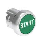 LOVATO ELECTRIC - Bouton poussoir affleurant a impulsion serie platinum metal Ø22mm vert "START"