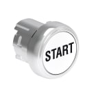 LOVATO ELECTRIC - Bouton poussoir affleurant a impulsion serie platinum metal Ø22mm blanc "START"
