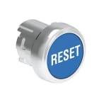 LOVATO ELECTRIC - Bouton poussoir affleurant a impulsion serie platinum metal Ø22mm bleu "RESET"