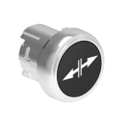 LOVATO ELECTRIC - Bouton poussoir affleurant a impulsion serie platinum metal Ø22mm noir "? ?? "