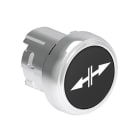 LOVATO ELECTRIC - Bouton poussoir affleurant a impulsion serie platinum metal Ø22mm noir "? ?? "