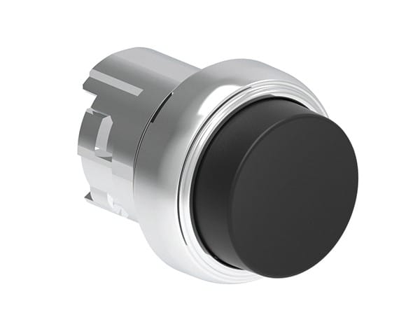LOVATO ELECTRIC - Bouton poussoir depassant a accrochage serie Platinum metal Ø22mm noir