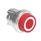 LOVATO ELECTRIC - Bouton poussoir depassant a impulsion serie Platinum metal Ø22mm rouge "0"