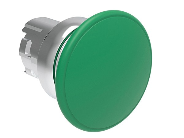 LOVATO ELECTRIC - Bouton "coup de poing" impulsion série Platinum Ø22mm métal Ø40mm, vert
