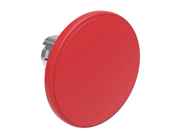LOVATO ELECTRIC - Bouton "coup de poing" impulsion série Platinum Ø22mm métal Ø60mm, rouge