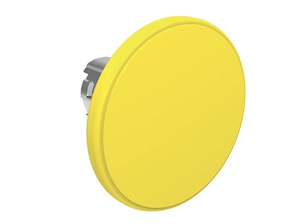 LOVATO ELECTRIC - Bouton "coup de poing" impulsion série Platinum Ø22mm métal Ø60mm, jaune