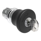 LOVATO ELECTRIC - Bouton "coup de poing" MÉT tourner la clé xdeverouil Ø40mm. xarrêt normal. Noir
