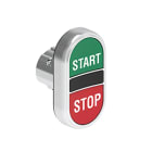 LOVATO ELECTRIC - Bouton poussoir double touche affleurant, a IMP MÉT vert-rouge START-STOP
