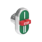 LOVATO ELECTRIC - Bouton poussoir triple touche, a IMP, 2 Boutons affleurants + 1 Bouton depassant