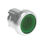 LOVATO ELECTRIC - Bouton poussoir lumineux affleurant a accrochage serie Platinum metal Ø22mm vert