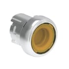 LOVATO ELECTRIC - Bouton poussoir lumineux affleurant a impulsion serie Platinum metal Ø22mm jaune