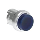LOVATO ELECTRIC - Bouton poussoir lumineux depassant a impulsion serie Platinum metal Ø22mm bleu