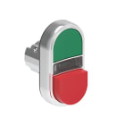 LOVATO ELECTRIC - Bouton poussoir double touche indicat lum. blanc 1 affleurant + 1 depassant