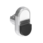 LOVATO ELECTRIC - Bouton poussoir double touche indicat lum. blanc 1 affleurant + 1 depassant