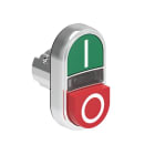 LOVATO ELECTRIC - Bouton poussoir double touche indicat lum. 1 affleur + 1 depass, vert-rouge I-0