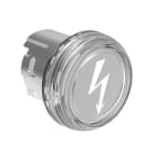 LOVATO ELECTRIC - Tete de voyant PLAT. Ø22mm MÉT transp. + symb. "PRESENCE TENSION"