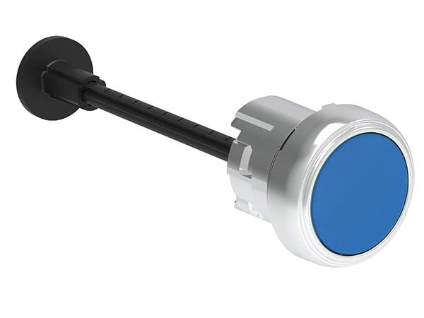 LOVATO ELECTRIC - Bouton RESET mecanique affleurant bleu a implusion, longueur réglable 0...150mm