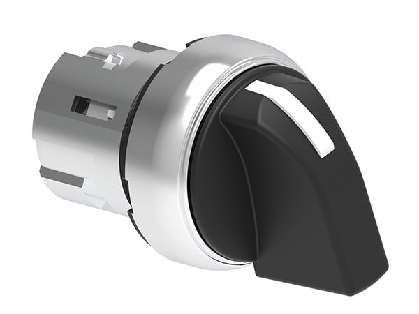 LOVATO ELECTRIC - Commutateur série Platinum Ø22mm métal, 3 positions, 1 - 0 < 2