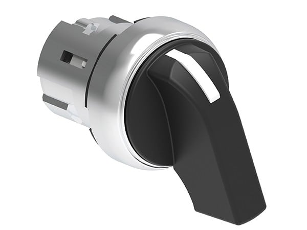LOVATO ELECTRIC - Commutateur a crosse série Platinum Ø22mm métal, 3 positions, 1 > 0 < 2