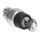 LOVATO ELECTRIC - Commutateur a cle série Platinum Ø22mm métal, 2 positions, 0 < 1 CLE 3433E