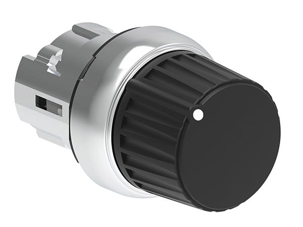 LOVATO ELECTRIC - Bouton tournant série Platinum, Ø22mm métal, 3 positions, 1 > 0 - 2