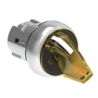 LOVATO ELECTRIC - Commutateur lumineux série Platinum Ø22mm métal, 2 positions, 0 < 1 jaune