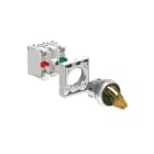 LOVATO ELECTRIC - KIT Commutateur sélectif jaune/éclairé LED blanc 12-30VAC/DC, 2 pos 0-1
