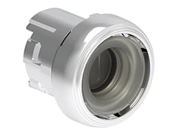LOVATO ELECTRIC - BOUTON LUMINEUX A ACORCCHAGE AFFLEURANT - DEPASSANT SANS CAPUCHON MÉTALLIQ Ø22mm