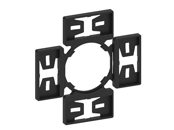 LOVATO ELECTRIC - PORTE ETIQUETTE 2-4 DIRECTIONS POUR JOYSTICKS MÉTALLIQUES Ø22mm