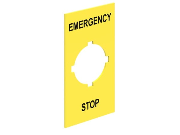 LOVATO ELECTRIC - ETIQUETTE ARRET URGENCE ADHESIVE Ø65mm