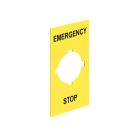 LOVATO ELECTRIC - ETIQUETTE ARRET URGENCE ADHESIVE Ø65mm