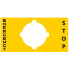 LOVATO ELECTRIC - ETIQUETTE ARRET URGENCE ADHESIVE Ø65mm