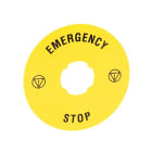 LOVATO ELECTRIC - ETIQUETTE ARRET URGENCE ADHESIVE Ø90mm