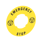 LOVATO ELECTRIC - ETIQUETTE ARRET URGENCE ADHESIVE Ø60mm