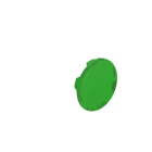 LOVATO ELECTRIC - LENTILLE AFFLEURANTE POUR BOUTON A IMPULSION ET ACCROCHAGE LUMINEUX VERTE