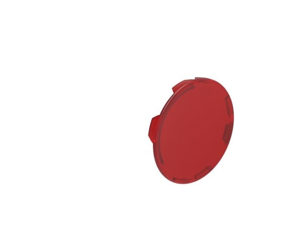 LOVATO ELECTRIC - LENTILLE AFFLEURANTE POUR BOUTON A IMPULSION ET ACCROCHAGE LUMINEUX ROUGE