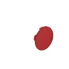 LOVATO ELECTRIC - LENTILLE AFFLEURANTE POUR BOUTON A IMPULSION ET ACCROCHAGE LUMINEUX ROUGE
