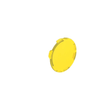 LOVATO ELECTRIC - LENTILLE AFFLEURANTE POUR BOUTON A IMPULSION ET ACCROCHAGE LUMINEUX JAUNE