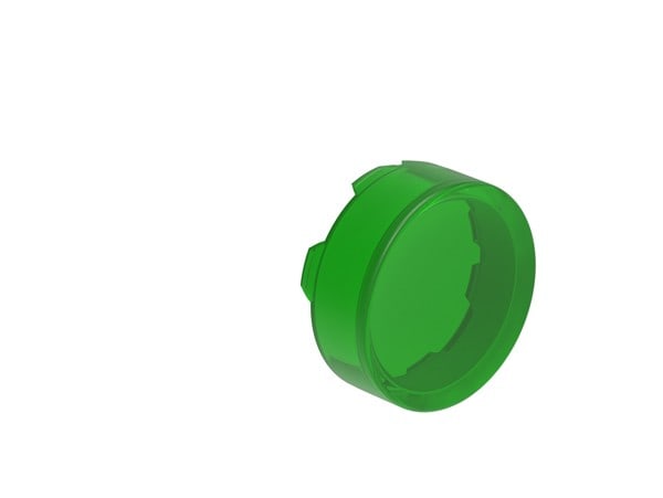 LOVATO ELECTRIC - LENTILLE DEPASSANTE POUR BOUTON A IMPULSION ET ACCROCHAGE LUMINEUX VERTE