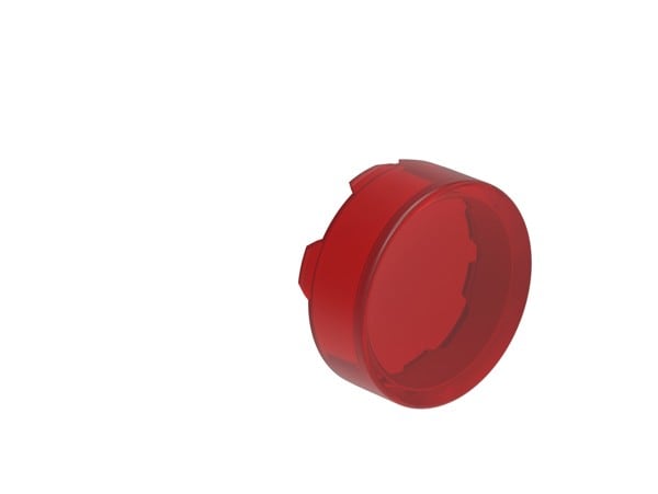LOVATO ELECTRIC - LENTILLE DEPASSANTE POUR BOUTON A IMPULSION ET ACCROCHAGE LUMINEUX ROUGE