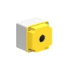 LOVATO ELECTRIC - Boîtiers en métal GRIS/JAUNE à trous Ø22mm pour 1tête