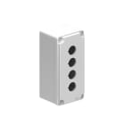 LOVATO ELECTRIC - Boîtiers en métal GRIS à trous Ø22mm pour 4 têtes