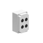 LOVATO ELECTRIC - Boîtiers en métal GRIS à trous Ø22mm pour 4 têtes (2x2)