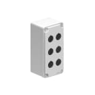 LOVATO ELECTRIC - Boîtiers en métal GRIS à trous Ø22mm pour 6 têtes (2x3)