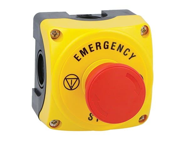 LOVATO ELECTRIC - Boite a bouton jaune LPZP1A5 complete