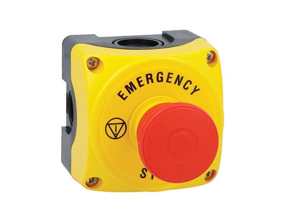 LOVATO ELECTRIC - Boite a bouton jaune LPZP1A5 complete