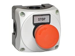 LOVATO ELECTRIC - BOITIER GRIS+COUP DE POING TOURNER